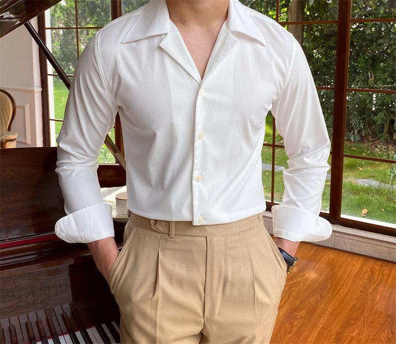Levoire | Chemise Décontractée À Manches Longues Blanc