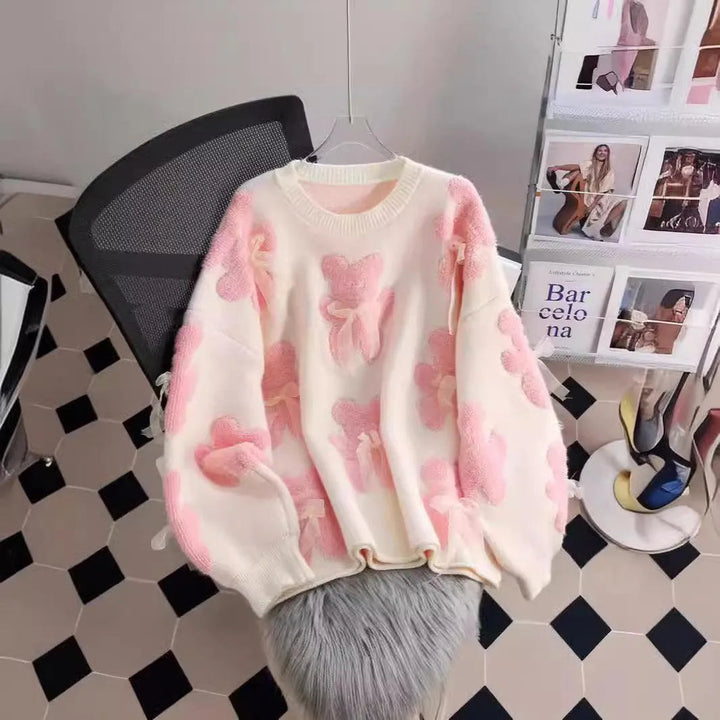 Levoire | Pull femme avec un nœud paresseux