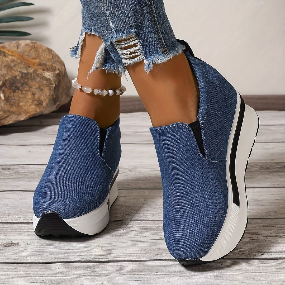 Levoire | Chaussures de cheville en denim léger antidérapantes