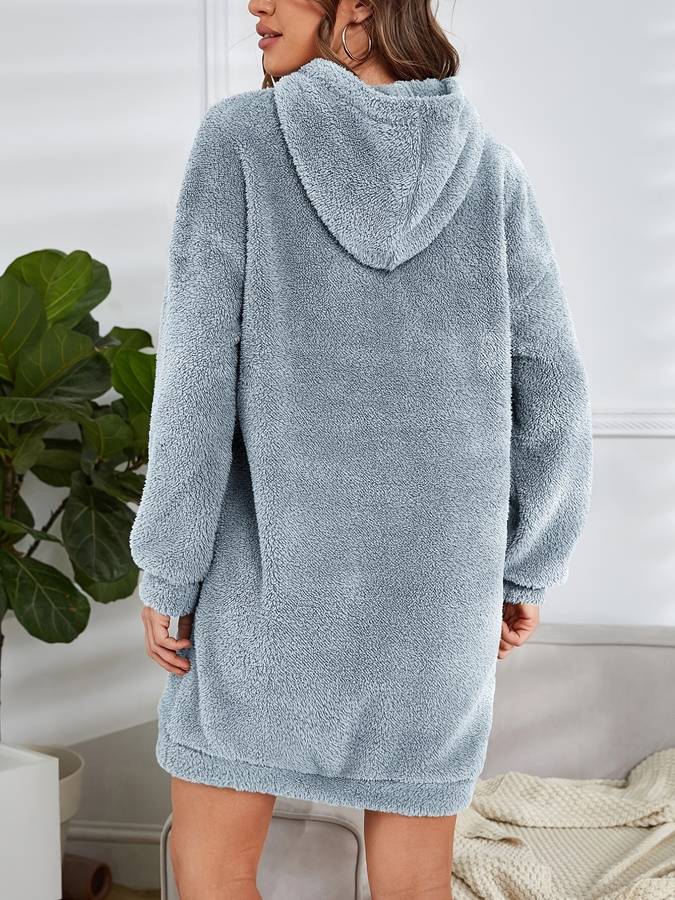 Levoire | Pull À Capuche En Teddy Chaud D'Automne Pour Femmes
