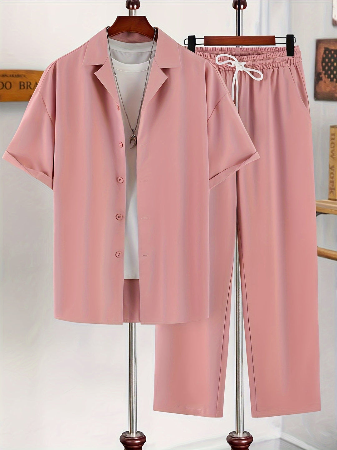 Levoire | Été Homme Tenue Couleur rose pâle