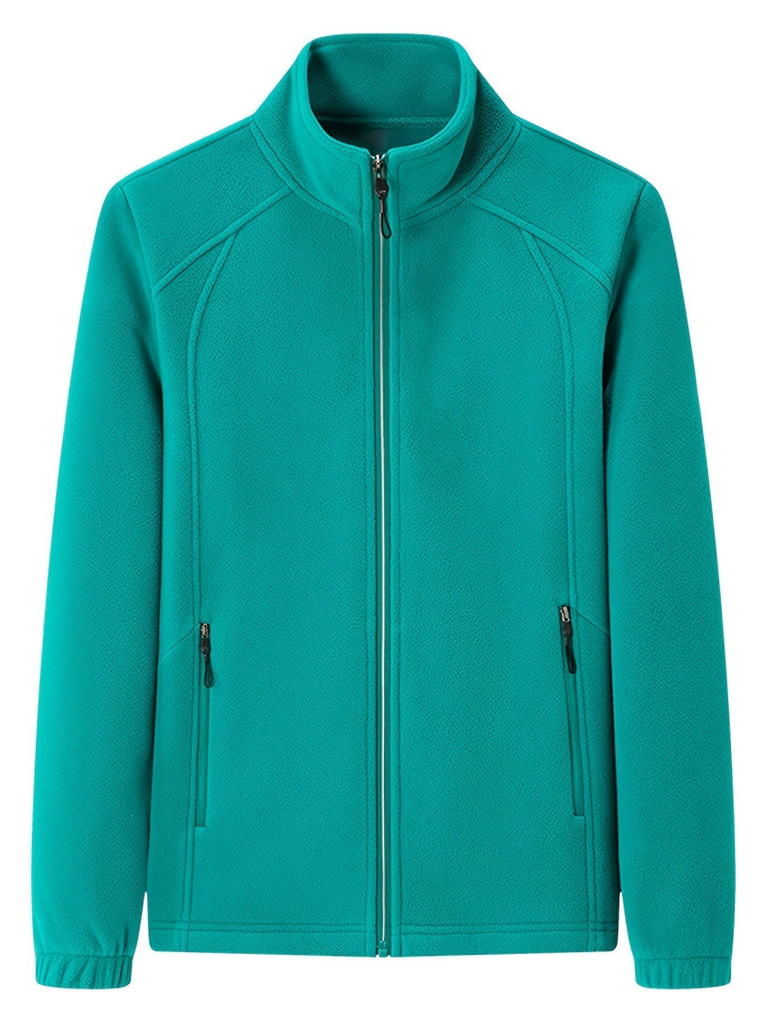 Levoire | Veste douce col montant manches longues Vert foncé