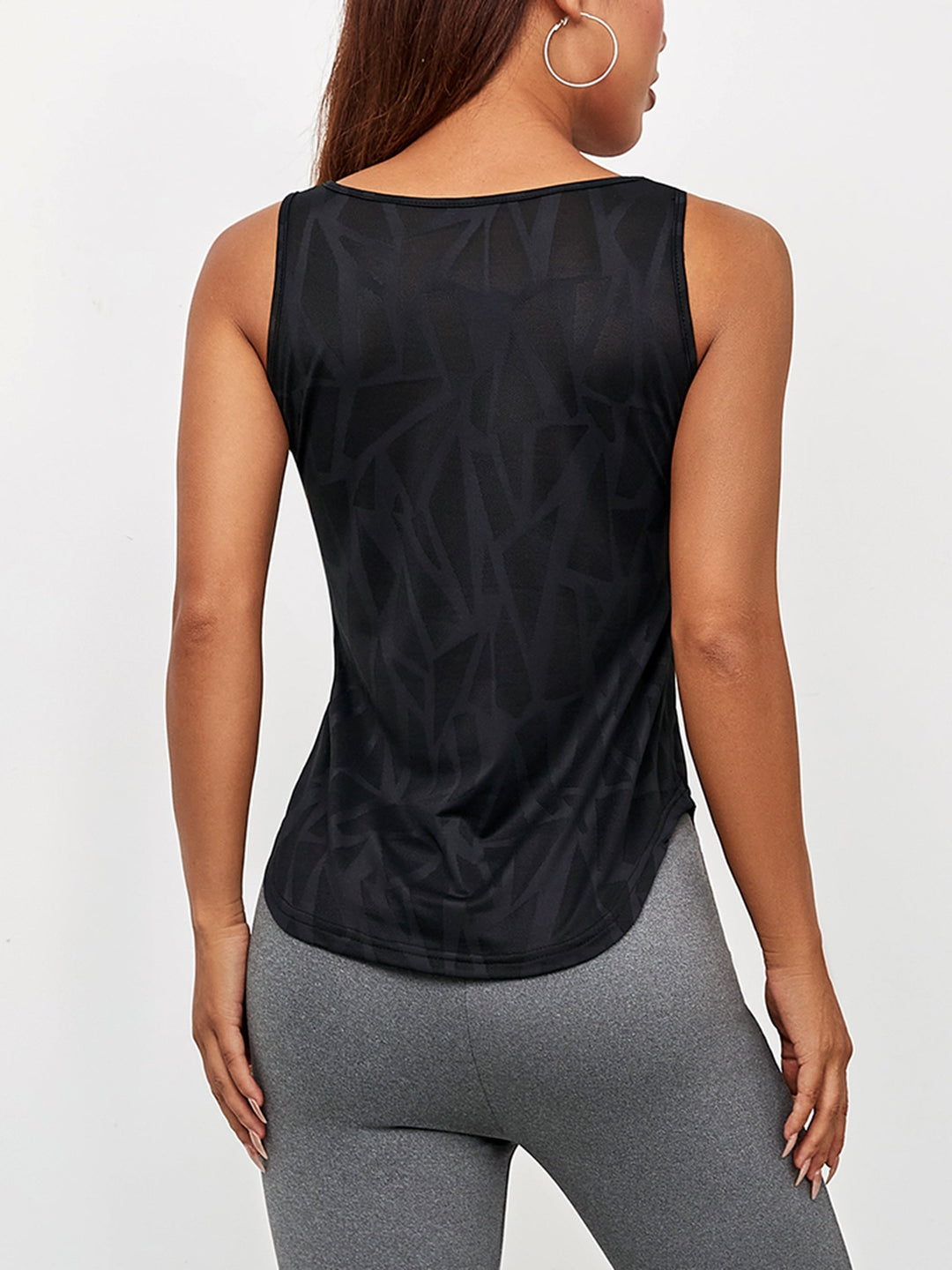 Levoire | Top De Yoga Avec Encolure Géométrique Et Coupe Slim