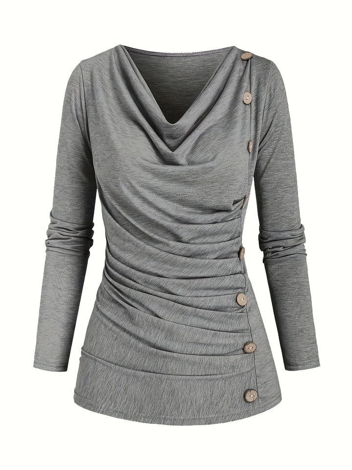 Levoire | Top Tricot Uni Avec Col Et Satin