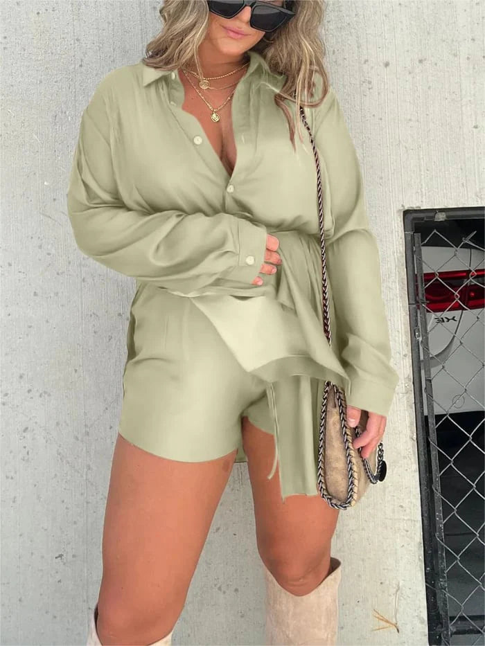 Levoire | Tailleur Pour Femmes Avec Coupe Unie Et Manches Longues Vert clair