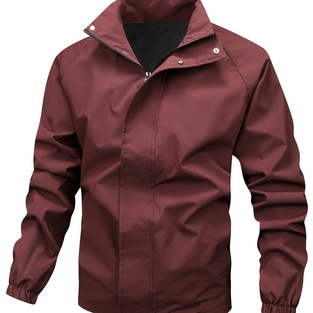 Levoire | Veste Homme Noire Avec Col Montant Rot
