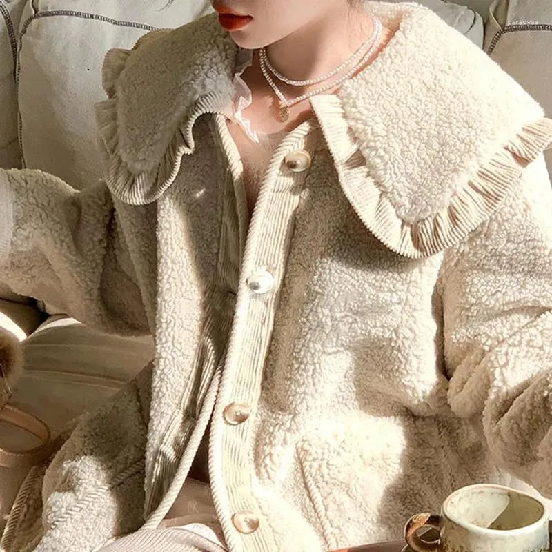 Levoire | Veste Avec Col Et Volants Pour Femmes