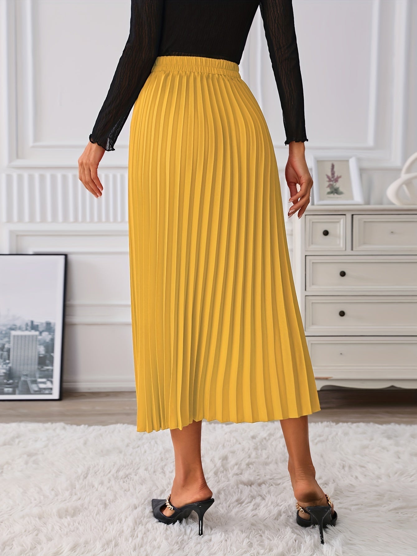 Levoire | Jupe Haute Taille Durable Avec Détails En Chaîne