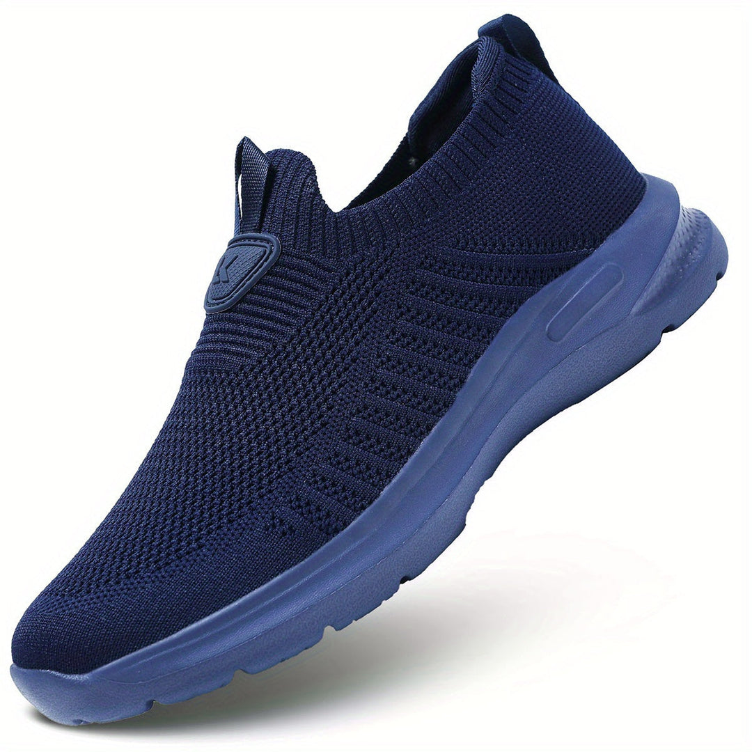 Levoire | Baskets De Course Pour Hommes À Enfiler Avec Semelle Antidérapante Bleu marine CN42(EU42)