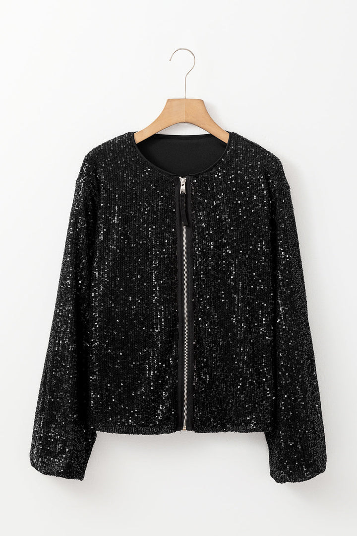 Levoire | Veste À Paillettes Noire