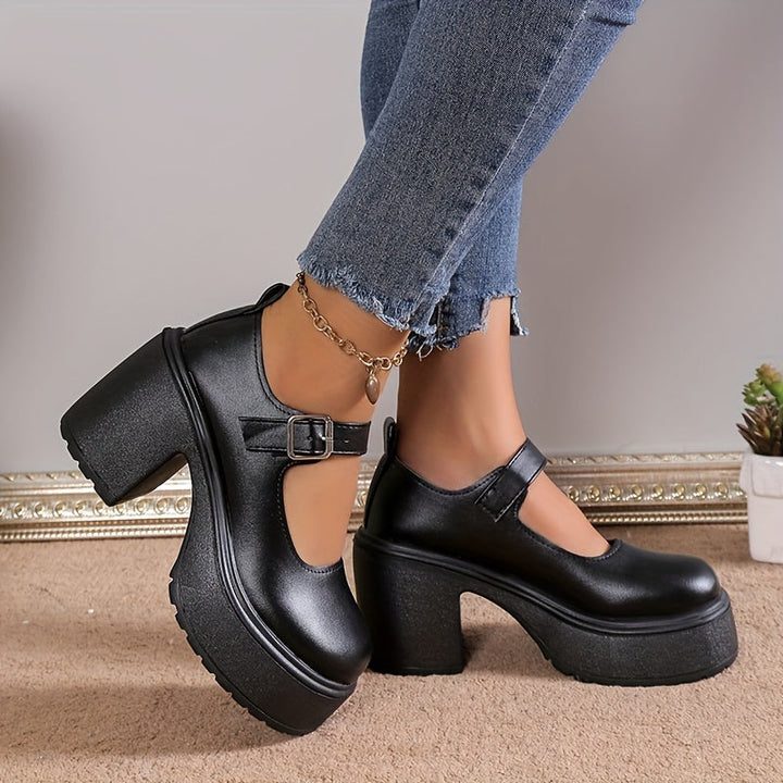 Levoire | Talon-Design Femme Talons Hauts Avec Une Haute Semelle Et Une Bride De Cheville
