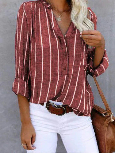 Levoire | Blouse Rayée Élégante Pour Femmes