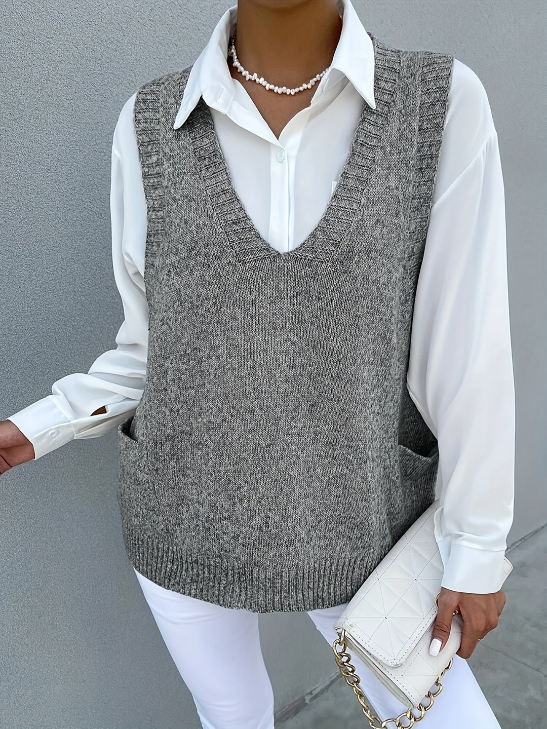 Levoire | Pull-Over Col Montant Avec Poches Pour Femmes Anna
