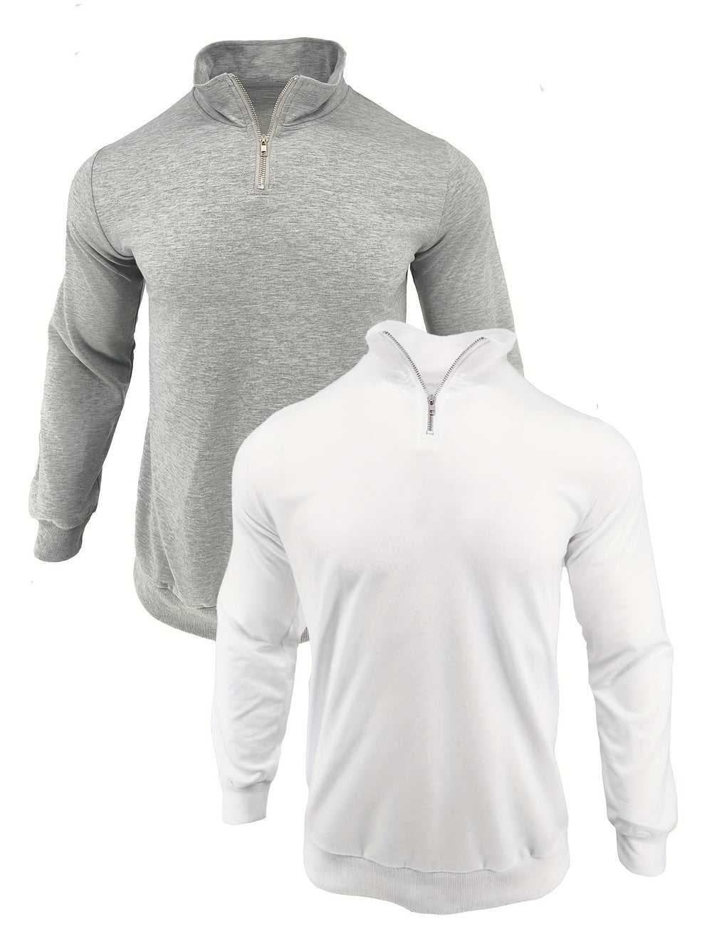 Levoire | Rento Sweatshirt Hommes Non Mélangé Avec Fermeture Éclair Mi-Longue, Manches Longues
