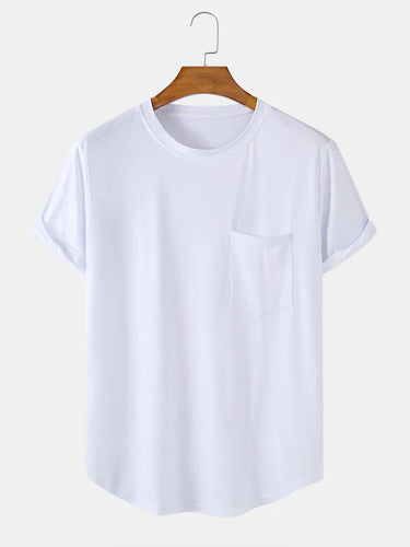 Levoire | T-Shirts Basiques Unis Avec Poche