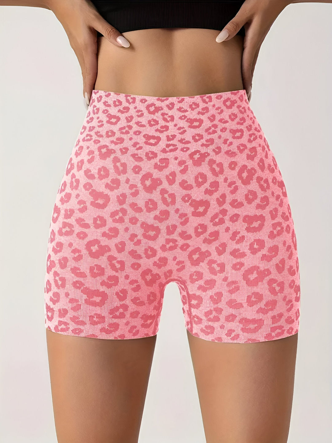 Levoire | Pantalons D'Entraînement Taille Haute Avec Motif Léopard Rosa