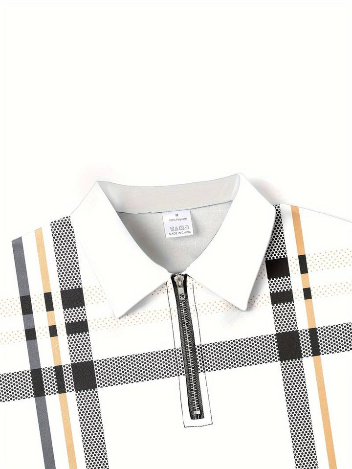 Levoire | Chemise De Golf Rouge À La Mode Dans Le Style De Rue