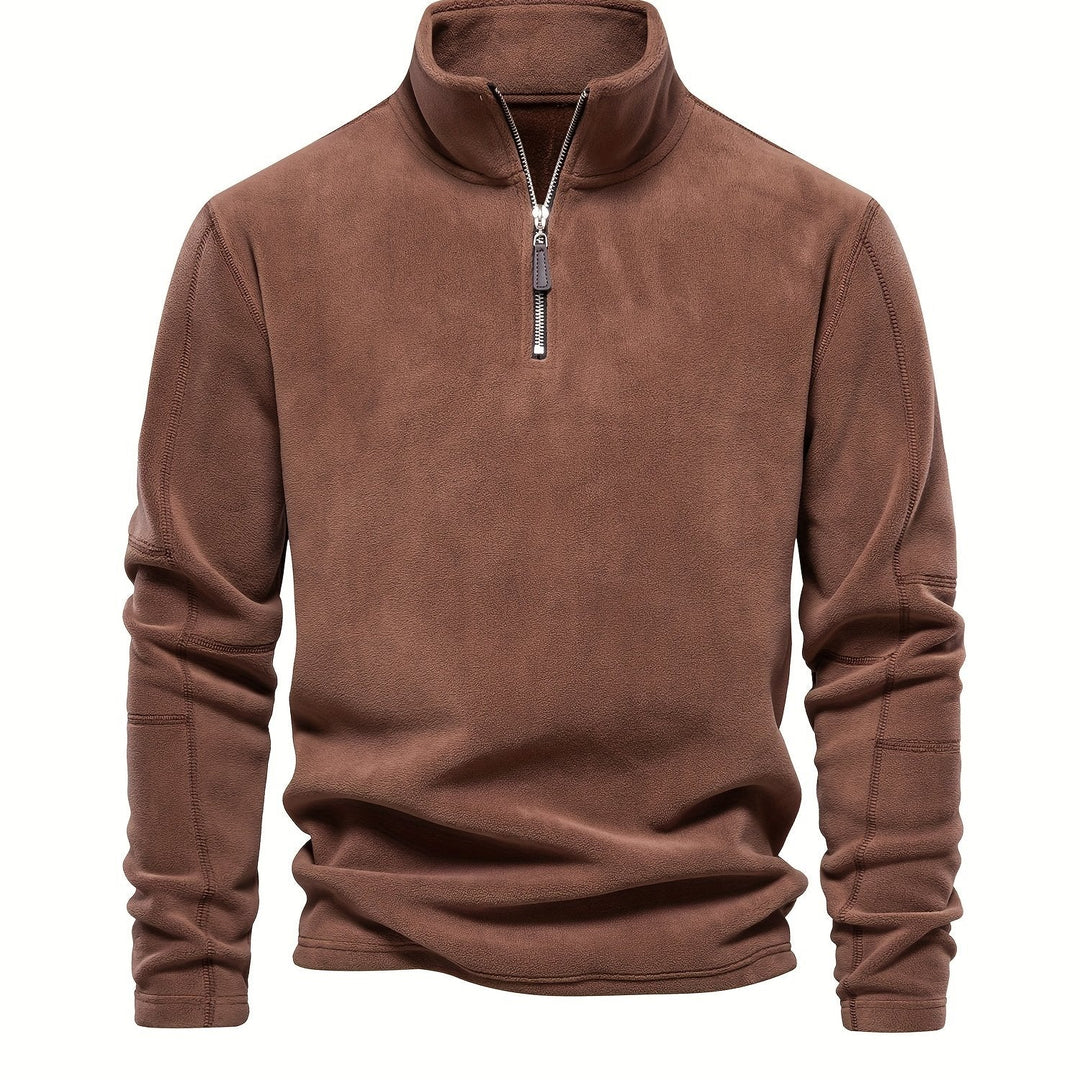 Levoire | Veste À Col En V Pour Homme Avec Zip Et Col En V