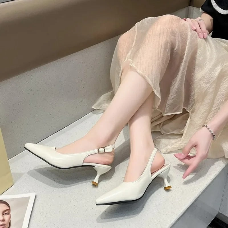 Levoire | Spitse pumps Blanc