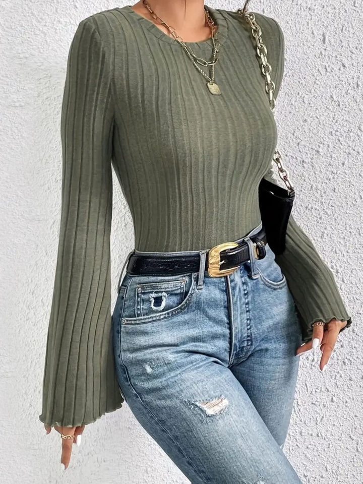 Levoire | Ribba col rond loose T-shirt