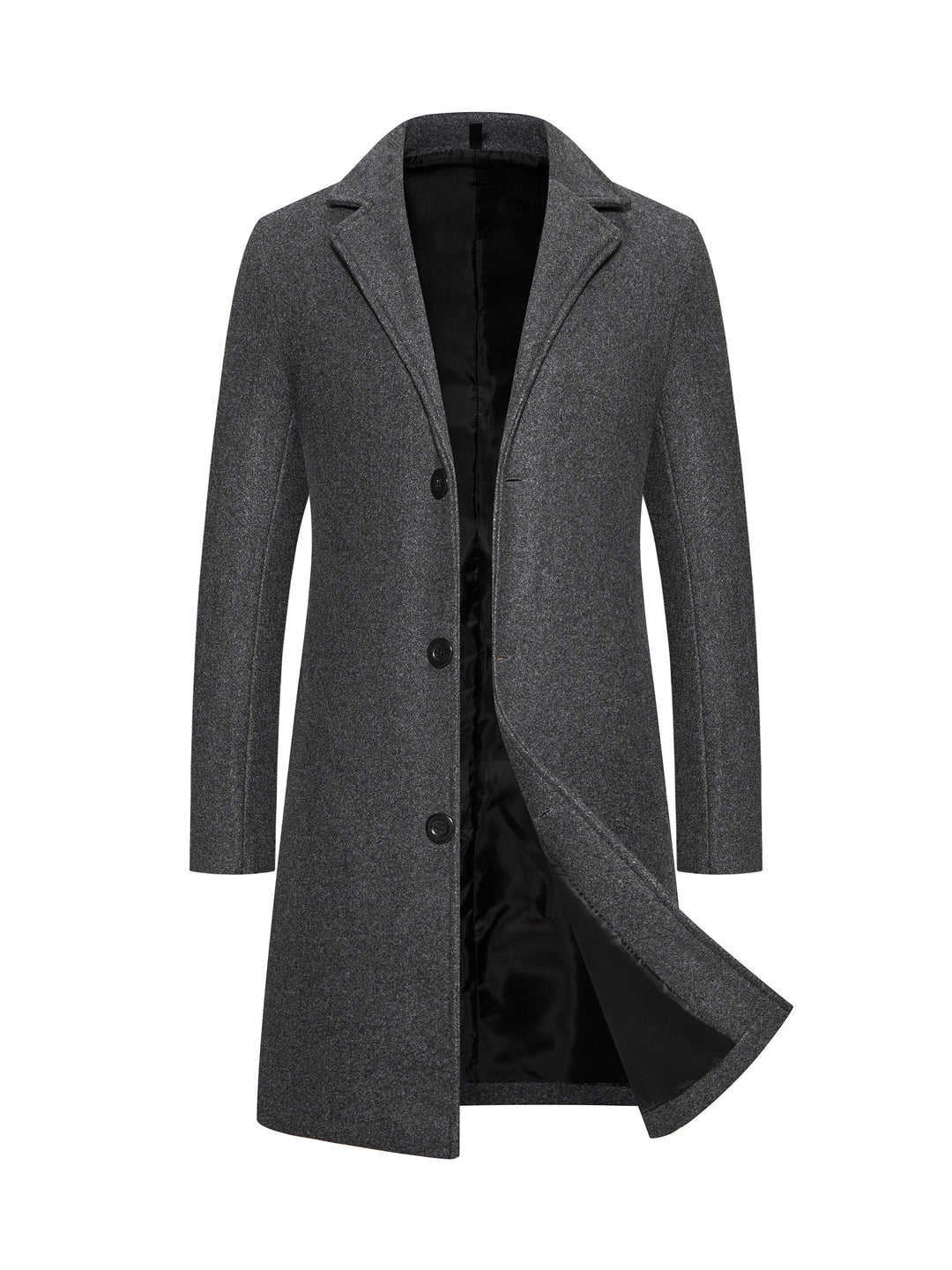 Levoire | Trench-Coat Mi-Homme À Poche Poitrine Unique Gris foncé