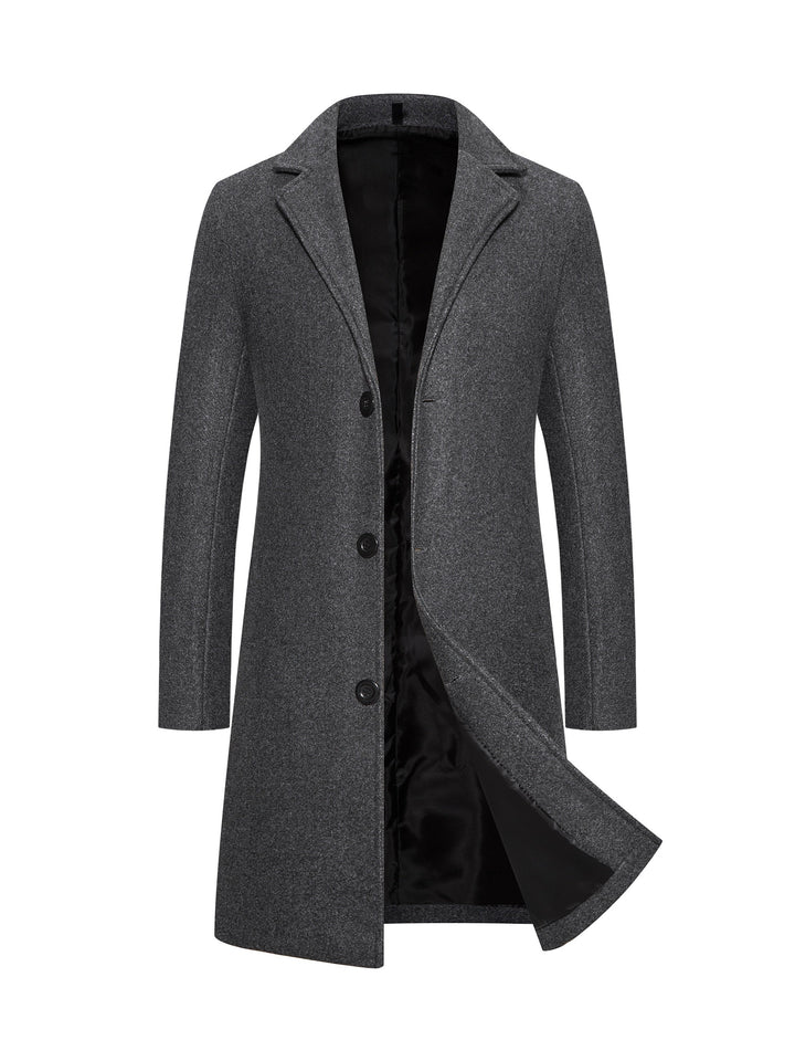 Levoire | Trench-Coat Mi-Homme À Poche Poitrine Unique Gris foncé