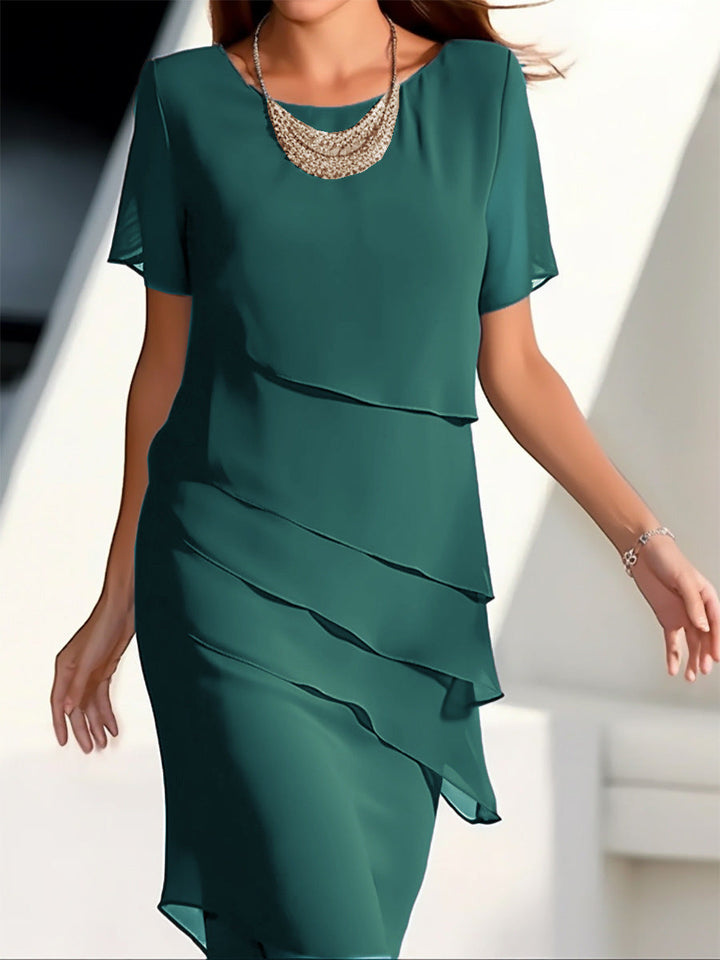 Levoire | Robe Enveloppante Élégante Vert