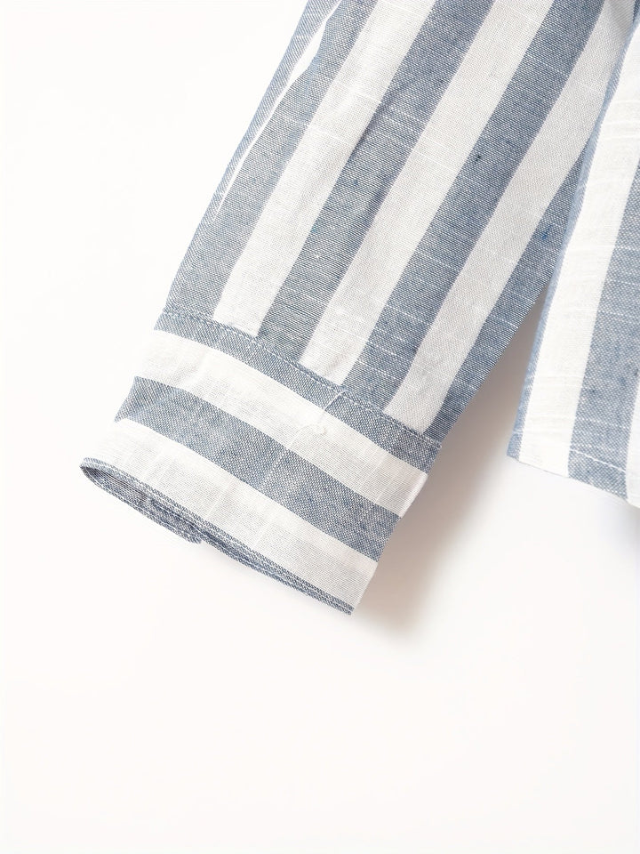 Levoire | Chemise Homme Rayée Avec Revers