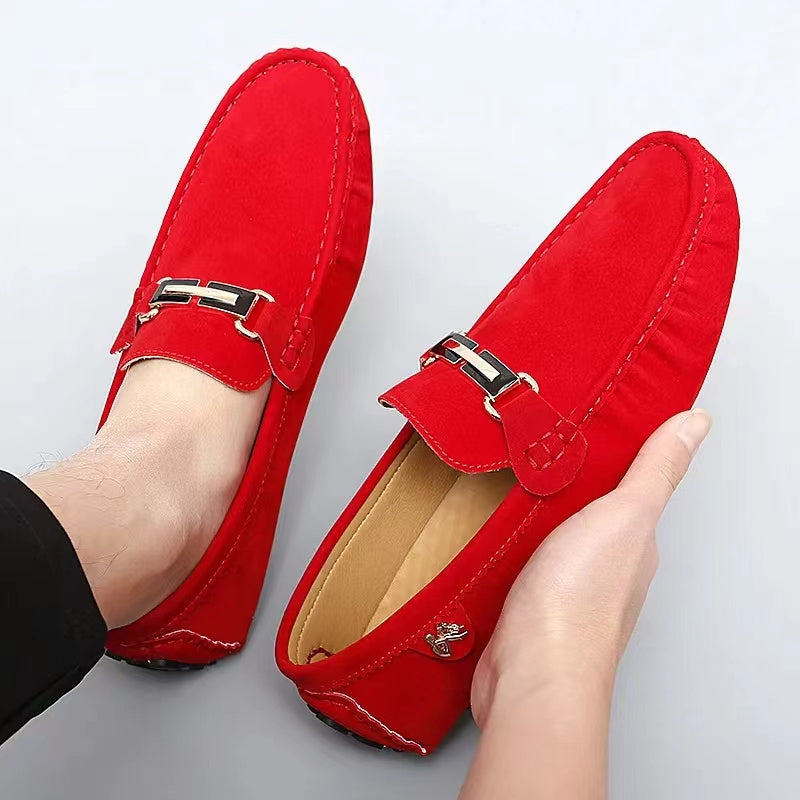 Levoire | Mocassins Métalliques Confortables Rot EU45