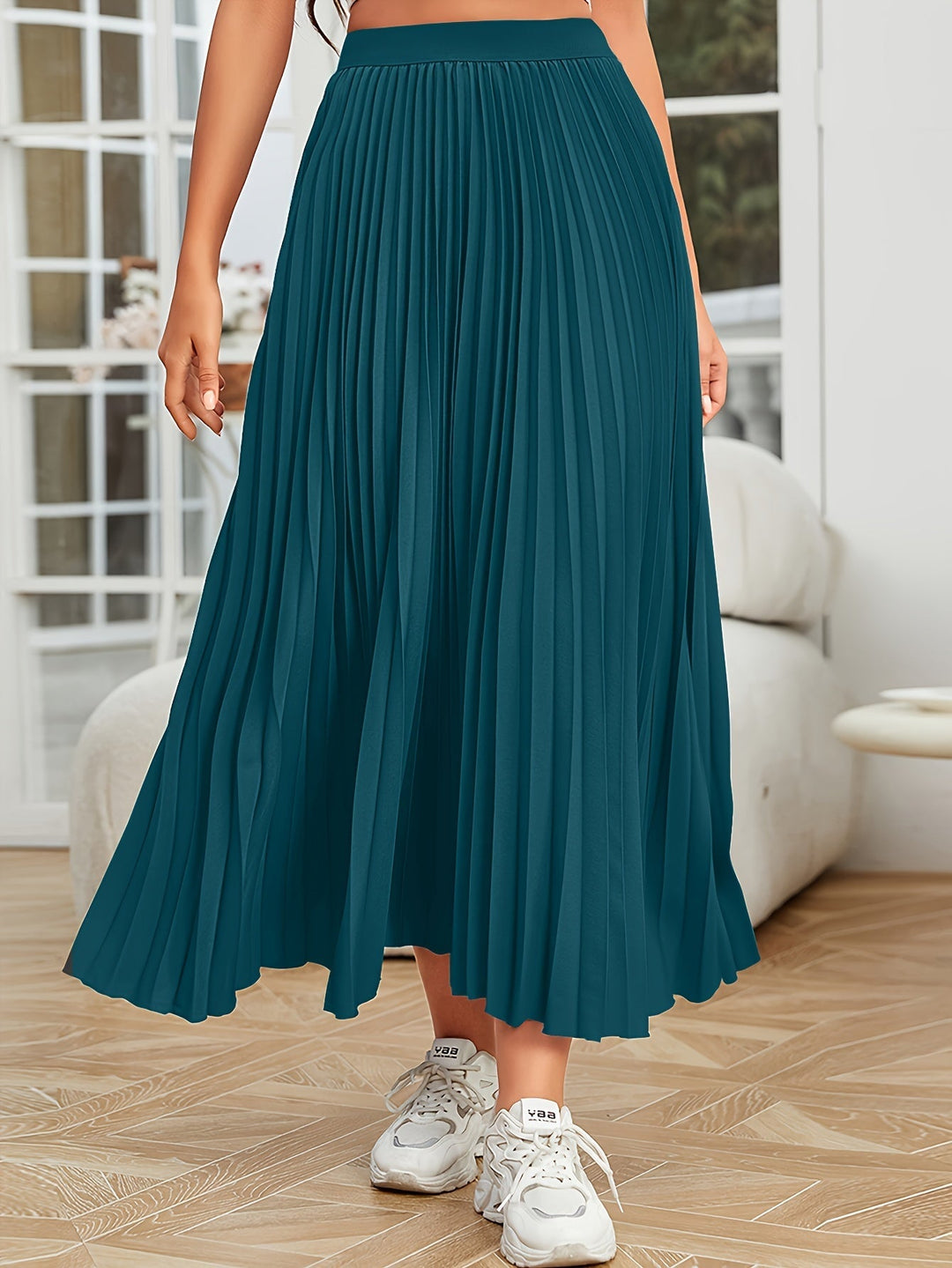 Levoire | Plissé Uni Boucle Coupe Jupe