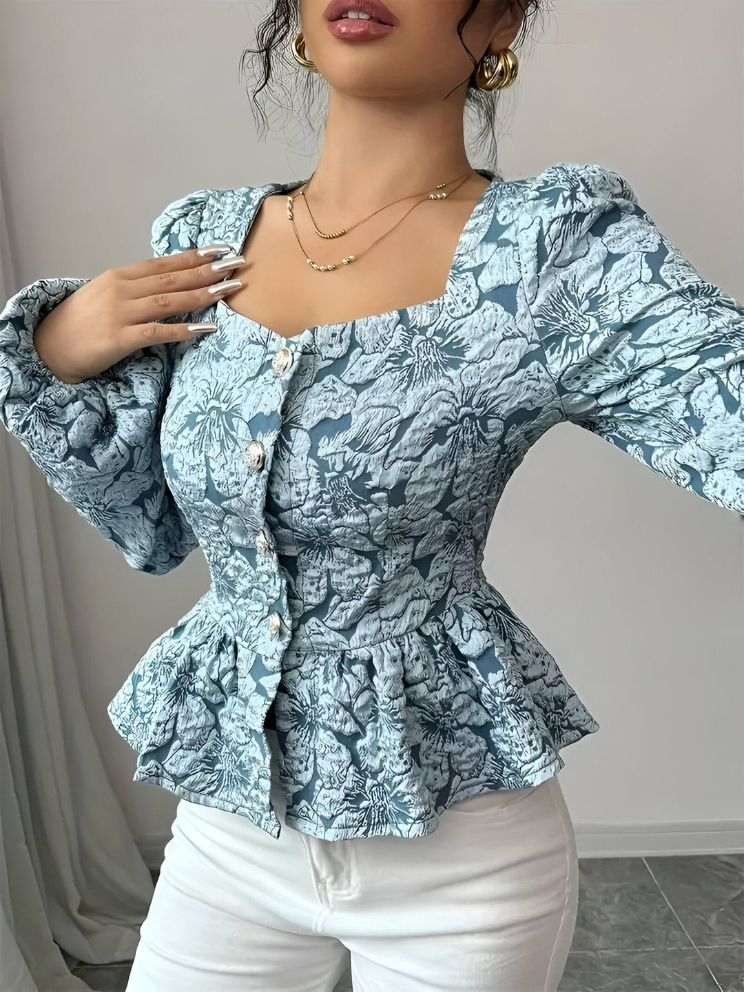 Levoire | Chemise Jacquard Avec Découpe En Cœur