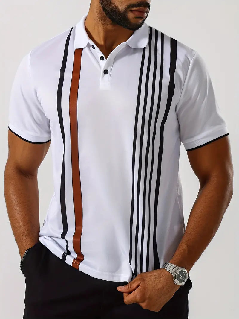 Levoire | T-Shirt Avec Motif De Rayures Rétro Verticales