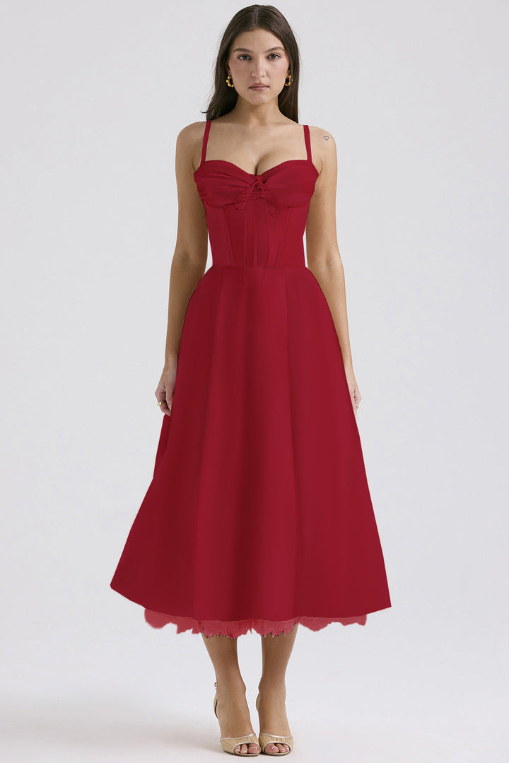 Levoire | Robe D'Été Bohème Pour Une Journée Inoubliable À La Plage Rot