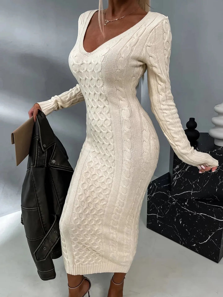 Levoire | Robe En Sweat Stylish Avec Décor De Dos Long