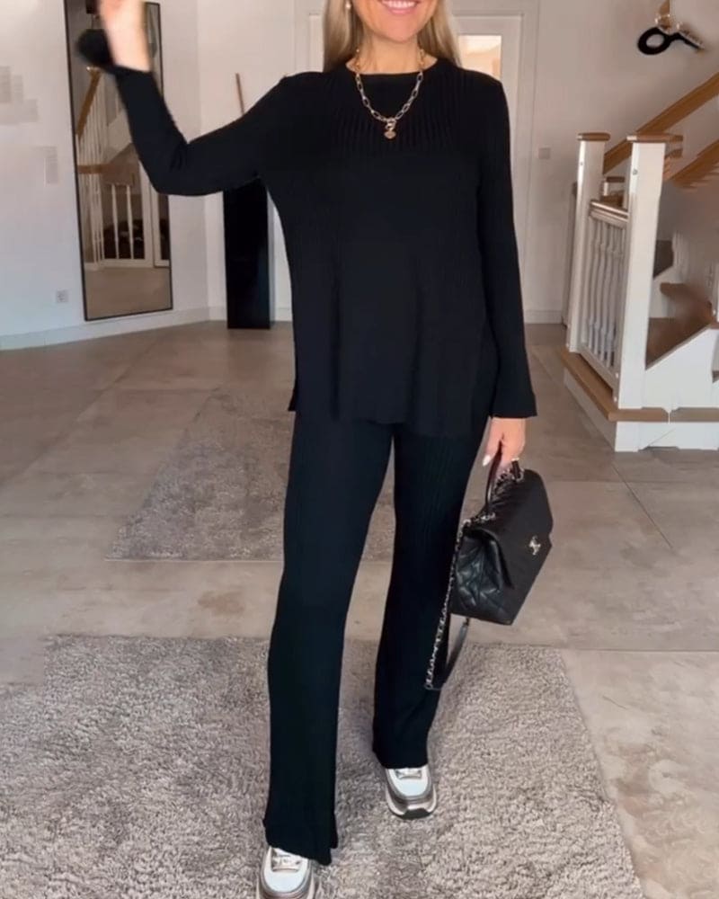 Levoire | Blouse Avec Encolure Ronde Et Coupe Légère Noir
