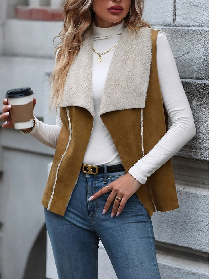 Levoire | Gilet En Polaire Sans Manches Couleur du café