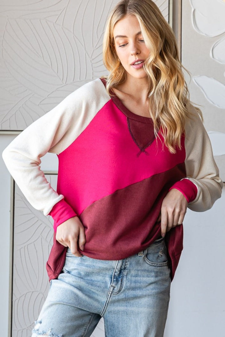 Levoire | HOPELY Bloc de couleur T-shirt à manches longues