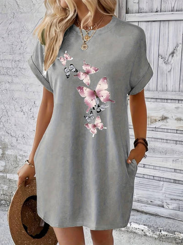 Levoire | Robe Avec Imprimé Papillon Et Poches