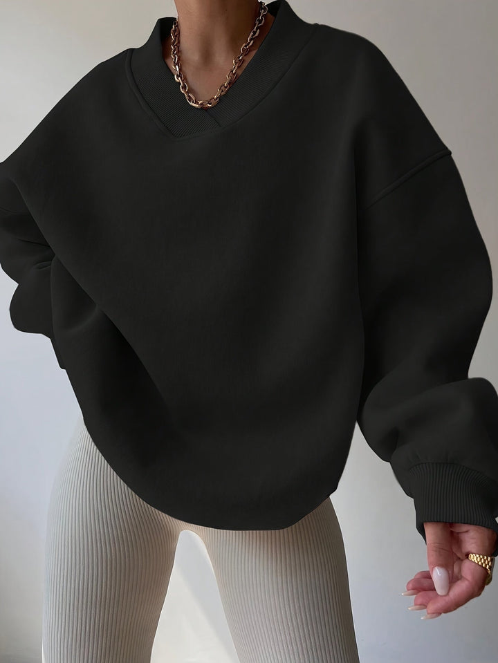 Levoire | Sweatshirt À Col Rond Avec Épaules Tombantes