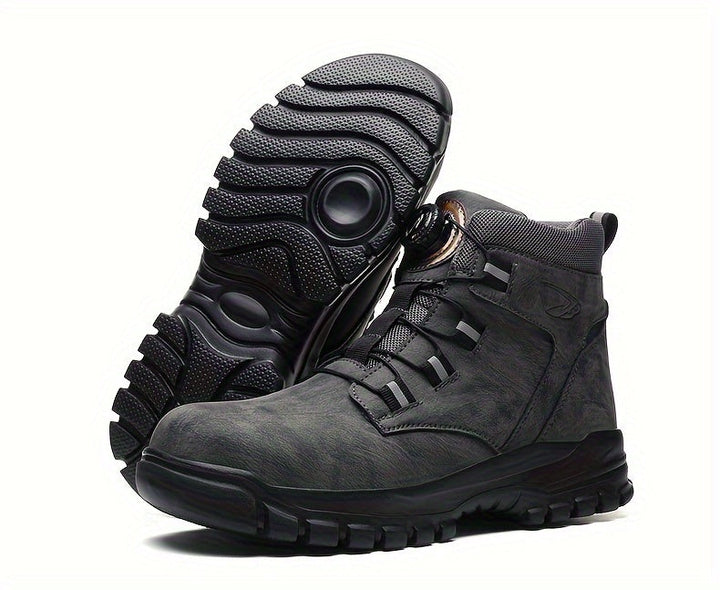 Levoire | Bottes De Sécurité Mi-Haute Durables Avec Fermeture Magnétique Tournante Pour Hommes