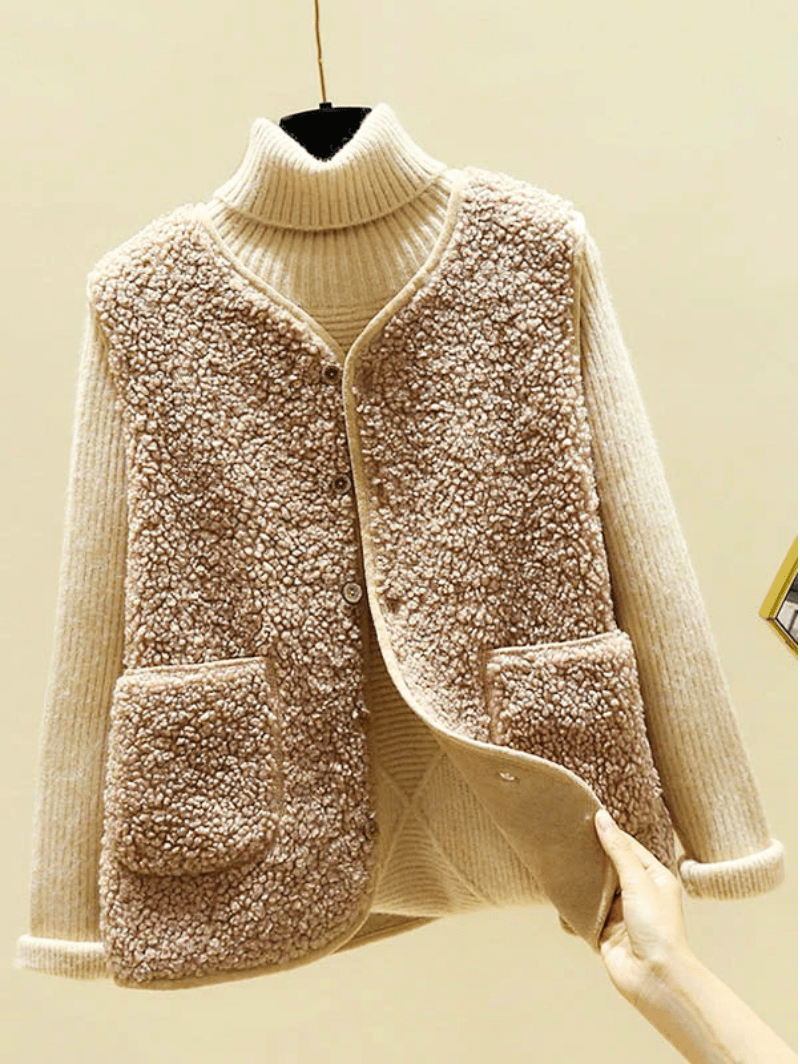Levoire | Femmes Gilet Sans Manche Chaud Confortable & Tendance Beige