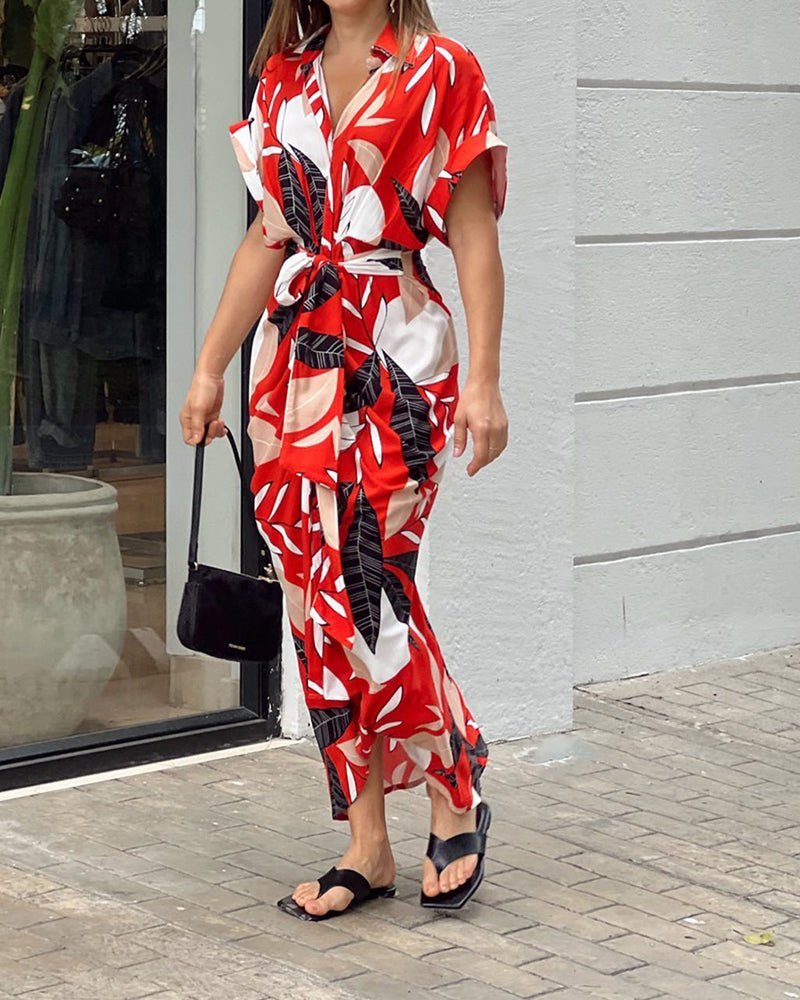 Levoire | Robe à Imprimé Feuilles