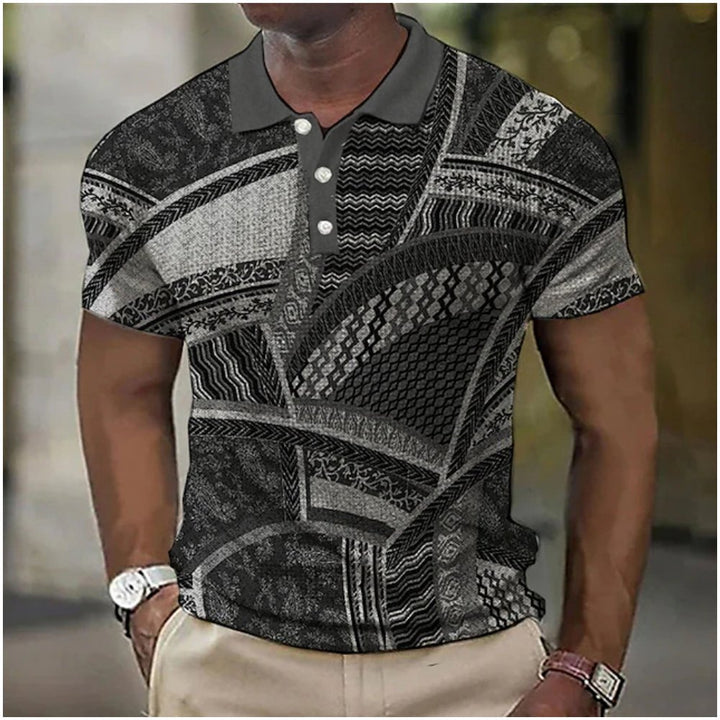 Levoire | Polo À Motif Unique Noir