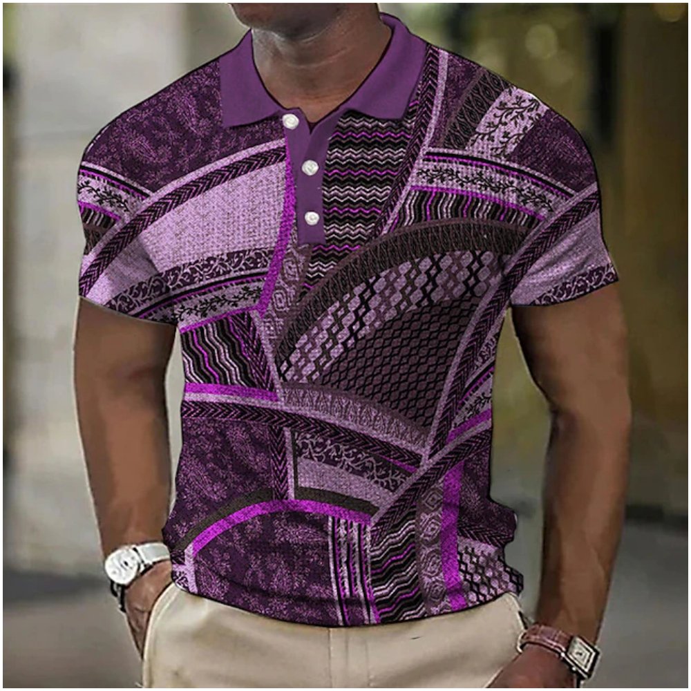 Levoire | Polo À Motif Unique Violet
