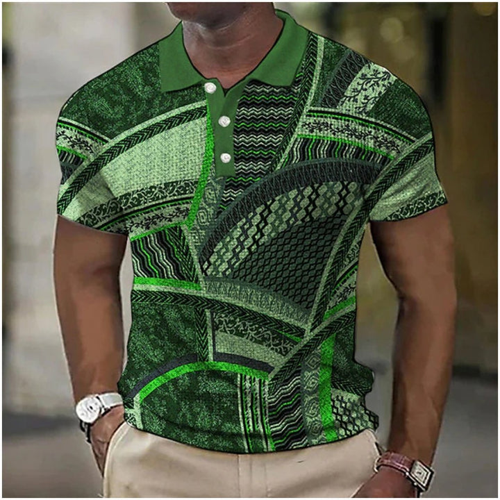 Levoire | Polo À Motif Unique Vert