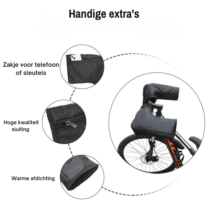 Levoire | Gants étanches au courant d'air pour protection à vélo coupe-vent