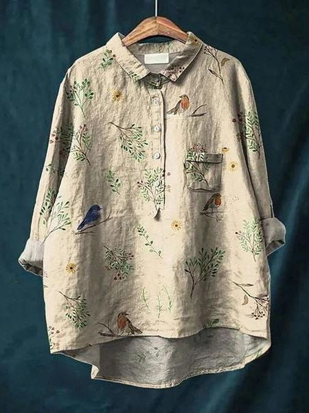 Levoire | Lila Blouse Motif Floral Chemisier Pour Un Look Frais Et Décontracté