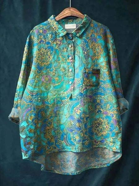Levoire | Lila Blouse Motif Floral Chemisier Pour Un Look Frais Et Décontracté Fleurs 6