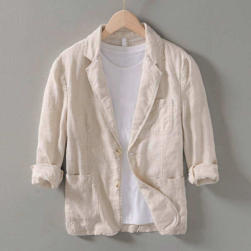 Levoire | Blazer En Lin Léger Beige