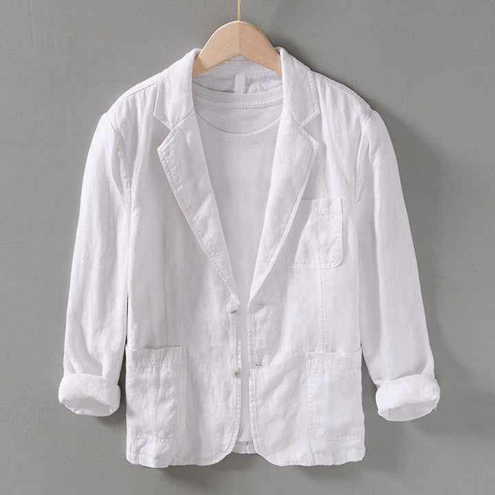 Levoire | Blazer En Lin Léger Blanc